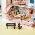 thumbnail image 4 of Minkissy 2Pcs Black Pla Mini Computer Gaming Chair for Display Case Realistic Design Tabletop Decor, 4 of 8