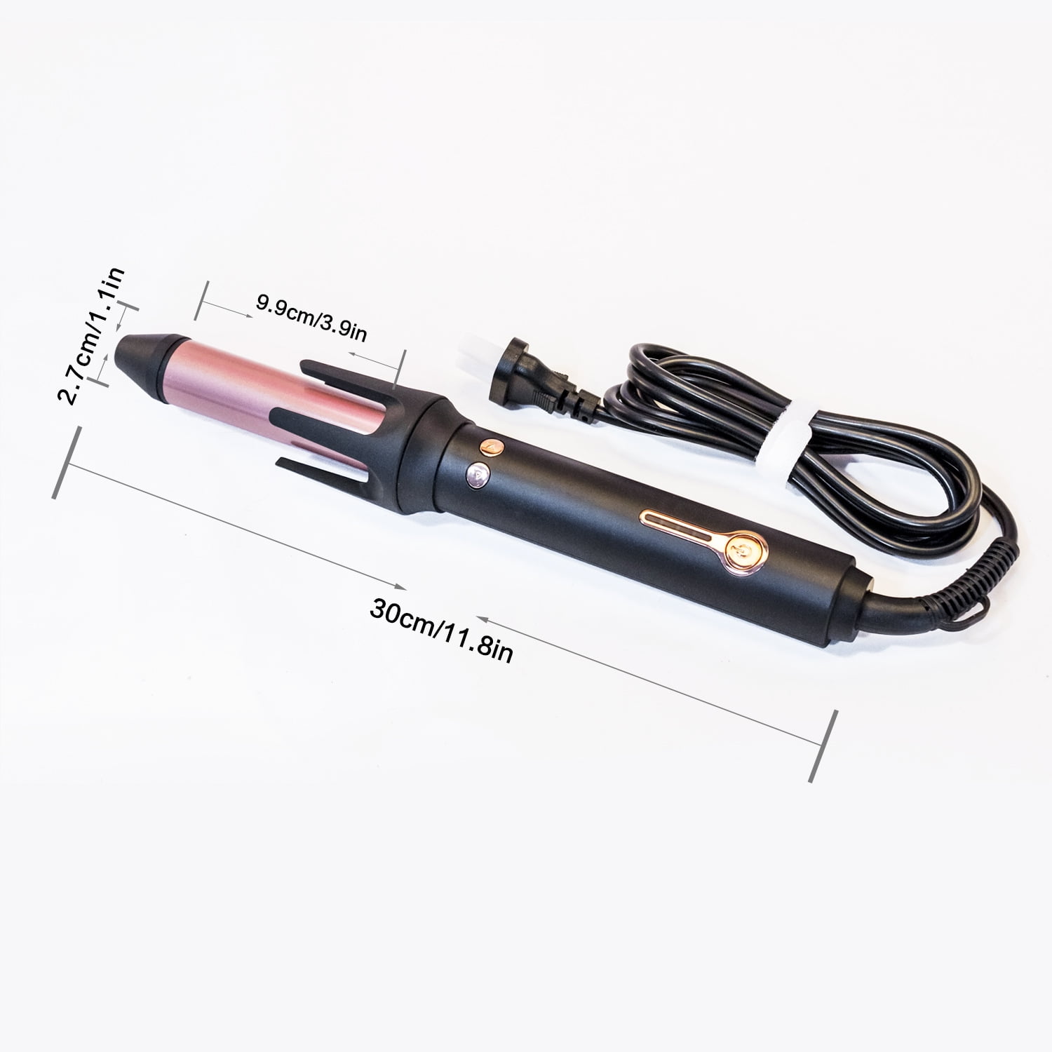 Fully automatic anti-scalding, drying and wet dual-purpose curling appliance ceramic black inner buckle large wave spiral electric hair rod curling rod