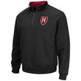 thumbnail image 2 of Men's Colosseum Black Harvard Crimson Tortugas Team Logo Quarter-Zip Jacket, 2 of 3