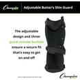thumbnail image 5 of Champion Sports Universal 7.5" L Adjustable Batters Shin Guards with Wrap-Around Padding and Ankle/Foot Protector - Quick Release Buckles - Ages: Youth to Adult, 5 of 6