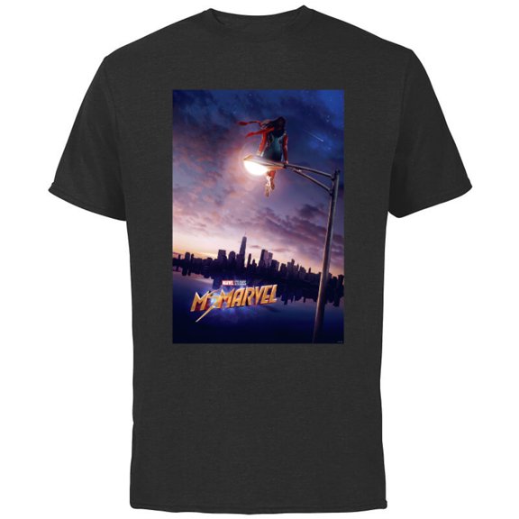 Marvel Ms. Marvel Series Poster - Short Sleeve Cotton T-Shirt for Adults - Customized-Black