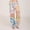 Orange, variant on Women's Printed Linen Pants 30" Inseam Drawstring Elastic Waist Casual Trousers with Pockets for Everyday and Wear