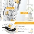 thumbnail image 5 of Alishomtll Yellow Floral Blackout Curtains for Living Room Bedroom Energy Efficient Thermal Insulated Grommet Window Drapes, 52"x 84",Set of 2, 5 of 8