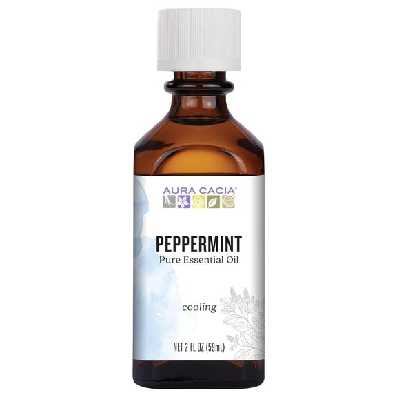 Aura Cacia Peppermint Pure Essential Oil - 2 Fl Oz