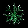 thumbnail image 4 of Alpine Corporation 10"H Indoor Christmas Twig 3D Hanging Snowflake Ornament with LED Lights, Green, 4 of 11