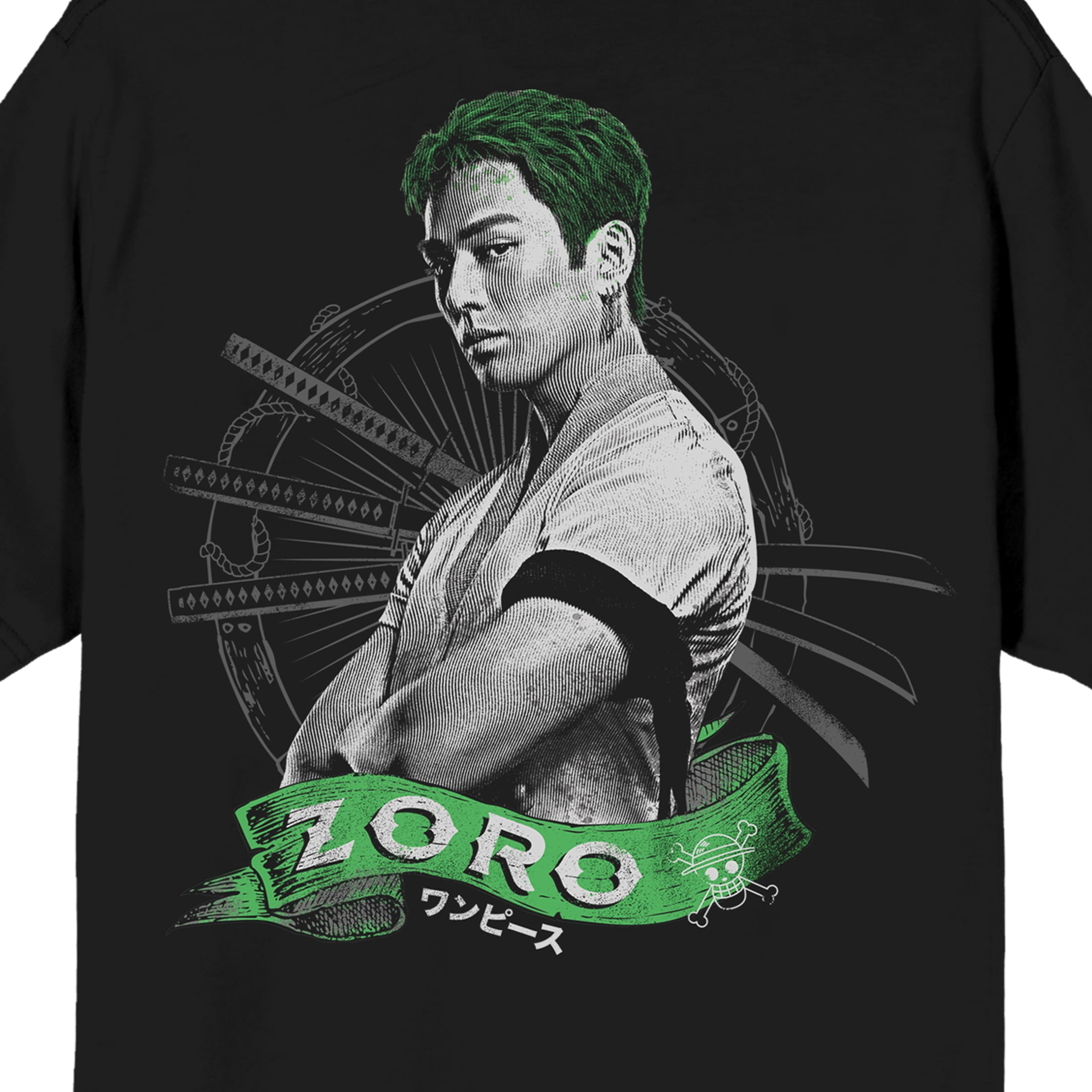One Piece Live Action Zoro Adult Short Sleeve Graphic T-Shirt-5XL