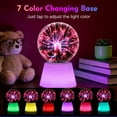 thumbnail image 2 of DAYBETTER 3.5 inch Plasma Ball, Touch Sensitive Electric Plasma Globe Lamp with 7-Color Changing Base, for Christmas, Halloween, Party, Gameday, 2 of 7