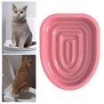 thumbnail image 3 of Entrenador de Inodoro para Gatos, Orinal de Plástico para El Hogar, Juego de 38x34x3.2cm Yuyangstore entrenamiento para ir al baño del gato, 3 of 7