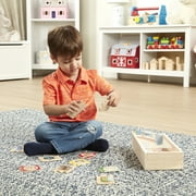 الألغاز الخشبية المصححة ذاتيًا من Melissa & Doug مع صندوق تخزين (52 قطعة)