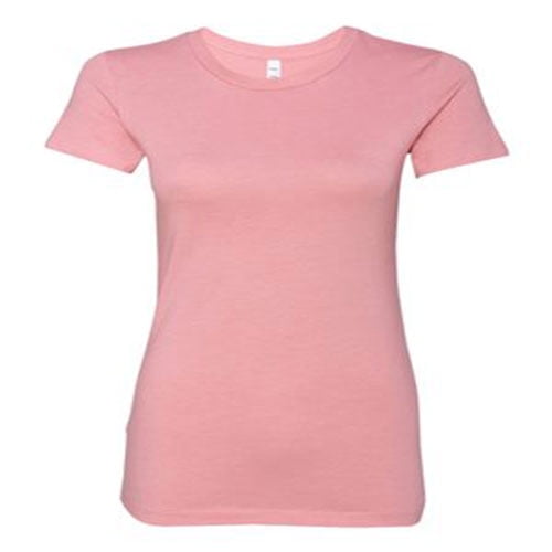 Women's Slim Fit Tee - Color - Heather Pink - Size - XL