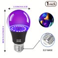 thumbnail image 1 of PEACNNG A19 LED Black Light Bulbs 12W UV Light Bulb Equivalent to 100W  E26 Medium Base  UVA Level 385-400nm  Perfect for Glow Parties  Halloween  No Battery Hard-Wired Indoor Switch Cont, 1 of 6