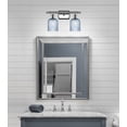 thumbnail image 3 of 516-2W-PC-G559-5BL Innovations Lighting Bridal Veil - 2 Light Bath Vanity-10 Inch Tall and 15 Inch Wide-Polished Chrome Finish-Princess Blue Glass, 3 of 3