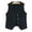 Black, variant on YM YOUMU Women Denim Vest V-neck Single-breasted Sleeveless Waistcoat