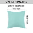 thumbnail image 5 of REGALWOVEN 1 Pair Solid Color Pillowcases with Hidden Zipper for Bed, Sofa, Chair and Couch Sky Blue 16" x 16", 5 of 6