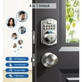 thumbnail image 4 of Veise Fingerprint Smart Lock, Keyless Entry Electronic Deadbolt Lock, Electric Door Locks Keypad, Satin Nickel, 4 of 8