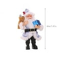 thumbnail image 3 of Cqxid Desktop Ornament Under $5 Santa Figurines 8 Inch Christmas Standing Santa Plush Doll Xmas Santa Statue For Christmas Window Display Scene Home Desktop Decoration Xmas Gift, 3 of 3