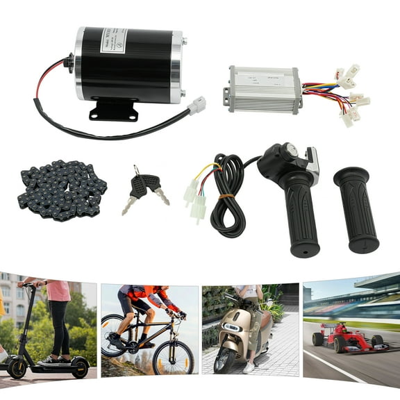 48V 1000W Brushed Motor Kit with Controller & Throttle Brushed DC Motor for Electric Scooter E-bike