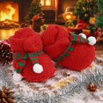 thumbnail image 2 of Baby Slippers Christmas Slippers for Kids Girls Slipper Socks Outdoor Fuzzy Slippers Baby Walking Shoes 6-12 Months, 2 of 3