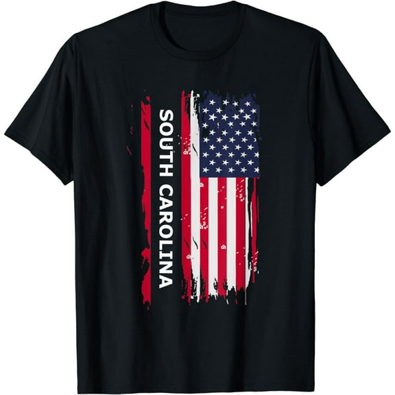 South Carolina T-Shirt I Love South Carolina USA Flag