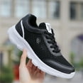 thumbnail image 5 of NOKIO Fashionable Athletic Shoes For Women Women'S Running Shoes Women'S Casual Workout Sneakers Fashion Summer Women Sneakers Mesh Hollowed Breathable Comfortable Lightweight Lace Up Flat Bottom, 5 of 9