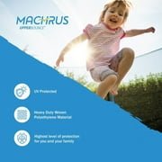 Machrus Upper Bounce Trampoline Safety Enclosure Net, Fits 8 FT Round Frame, Using 6 Poles (or 3 Arches) - Adjustable Straps- Net Only