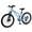 Blue, variant on Zukka 24 inch Mountain Bike 6 Speed Steel Frame Dual Disc Brake Front Suspension Red