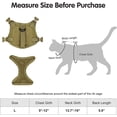 thumbnail image 4 of 1 arnés táctico para gatos para caminar, chaleco antiescape ajustable para gatos grandes, perros pequeños, chaleco transpirable para gatos fácil de controlar con asa JAMW Sencillez, 4 of 4