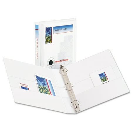 Avery Durable View Binder w/Nonlocking EZD Rings, 11 x 8 1/2, 1" Cap, White