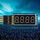thumbnail image 5 of Módulo de pantalla de tubo digital de 0,4 pulgadas, componente electrónico de unidad 74HC595 de 4 dígitos, 3,3 V-5 V, 5 of 8