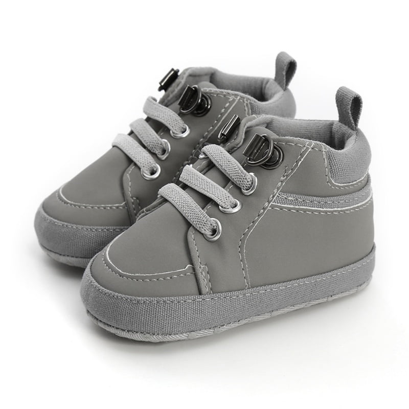 Baby Boys Girls Canvas Shoes Anti-Slip Prewalkers First Walking Shoes Walkers 0-18 Months