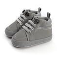 thumbnail image 7 of Baby Girls Boys Walking Shoes Toddler Infant First Walker Soft Sole High-Top Ankle Sneakers Newborn Crib Shoe, 7 of 7