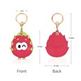 thumbnail image 2 of Leather Anti-Lost Keychain Casfor AirTags Tracker Holder, Anti-Drop Scratch Cute Keychain AirTag Holder for Men Women, 2 of 6