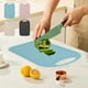 thumbnail image 1 of Juego de tablas de plástico - tabla antideslizante para cocina con asa para carne y verduras, 12,79x8,26 pulgadas, negro/beige/rosa/azul, 1 of 7