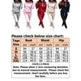 thumbnail image 2 of 2Pcs Set Women's Autumn Winter Active Sweatsuit Hoodie Tracksuit Set Drawstring Loungewear Sweatshirt Pullover + Jogging Sweatpants Tracksuit Activewear Pocket Hooded Sweatsuit Top, 2 of 2