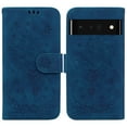 thumbnail image 3 of Nalacover For Google Pixel 7 Pro 6.7 inch Wallet Case,Embossed Sun Flower Pattern PU Leather Magnetic Flip Folio Book Credit Card Holder Shockproof for Women Men Phone Cover+Strap.Blue, 3 of 8