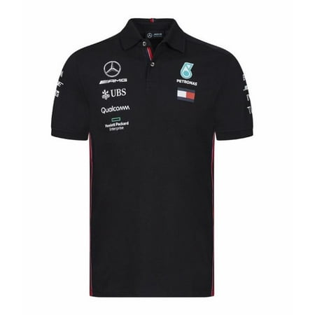 Mercedes-AMG Petronas Motorsport 2019 F1 Team Polo Shirt Black