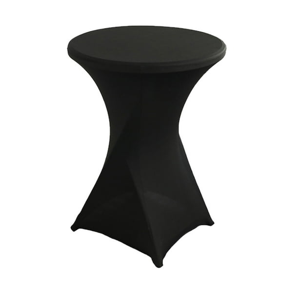 Spandex Table Covers, Cocktail Fitted Tablecloths, Round Highboy Stretch Table Cloths for Party, Wedding, Birthday, Banquet, Vendors,Bistro Table
