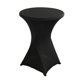 thumbnail image 1 of Cubiertas de mesa de spandex, manteles ajustables para cócteles, manteles redondos elásticos Highboy para fiestas, bodas, cumpleaños, banquetes, vendedores, mesa de bistró, 1 of 6