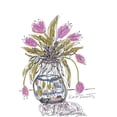 thumbnail image 2 of Roberts, Kait 13x18 White Modern Wood Framed Museum Art Print Titled - Spring Tulips for Granny, 2 of 4