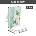 thumbnail image 2 of Wobogo Light Green Butterfly Acrylic Bookends Clear L-Shaped Book Holder with Non-Slip Pads for Books Files Magazines CD DVD 5.4×4.1×8.1in, 2 of 6