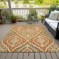 thumbnail image 6 of Addison Rugs Chantille Indoor/Outdoor Transitional Diamond Orange Washable Rectangle Rug, 2'6" x 3'10", 6 of 6
