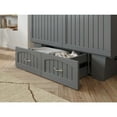 thumbnail image 2 of Nantucket Full Wood Size Murphy Bed Chest w/ Mattress & Built-in Charger in Gray, 2 of 10