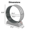 thumbnail image 2 of Zimtown 31in Cat Exercise Wheel, Carpeted Treadmill for Daily Exercise and Weight Loss, Gray, 2 of 9