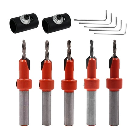 

12pcs With Hex Wrench Countersink Drill Bit Set Adjustable Cutting Tool For Wood