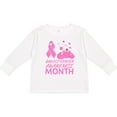 thumbnail image 3 of Inktastic Breast Cancer Awareness Month- October Boys or Girls Long Sleeve Toddler T-Shirt, 3 of 5