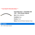 thumbnail image 2 of Front Brake Hose - Compatible with 1967 - 1969 Chrysler Imperial 1968, 2 of 2