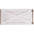 thumbnail image 6 of Washed White Wooden Tree Collar Tree Stand Cover Christmas Tree Skirt Tree Box, 22" L, 6 of 7