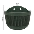 thumbnail image 3 of Wall Planter Green Set of 2, Wall Mounted Garden Plant Flower Pot Basket Container Indoor Outdoor Use for Orchid Herb Aloe Succulent Cactus Home Office Porch Wall Decoration Gift, 3 of 7