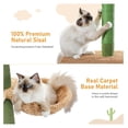 thumbnail image 5 of Cat Tree Cactus Tower, 95-108 Inch Adjustable Floor to Ceiling Cat Climbing Tower, 5 Level Cat Tree with Hammock & Scratching Posts for Indoor Cats, 5 of 7