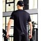 thumbnail image 3 of Camisas para hombres 1 par, Camisas para hombres Ligas para camisas Soportes elásticos ajustables para camisas con clips antideslizantes de bloqueo (32 par, negro), 3 of 8